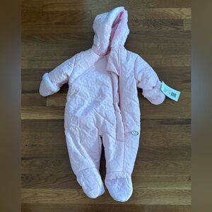 Rothschild Quilt Pram Snowsuit Petal Pink